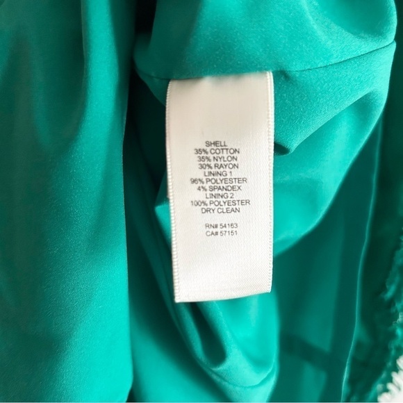 ELIZA J Lace Crochet Green Fit and Flare A-Line Cocktail Dress - Picture 14 of 16